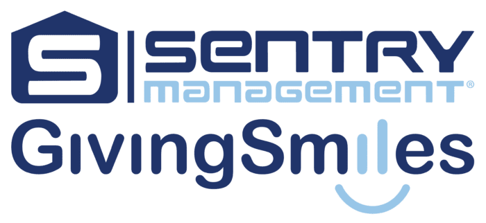 Sentry Management Giving Smiles Logo